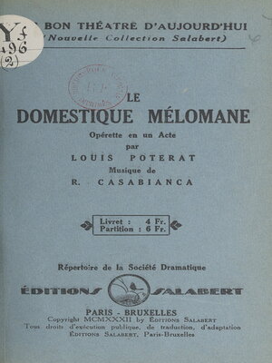 cover image of Le domestique mélomane